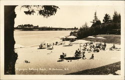 Algonquin Bathing Beach St. Andrews, NB Canada New Brunswick Postcard Postcard Postcard