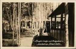 Douglas Lodge and Bungalows Stuart Lake, BC Canada British Columbia Postcard Postcard Postcard