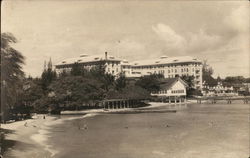 Hotel on Beach Postcard