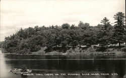 Arnold's Trail Cabins on the Kennebec River Postcard