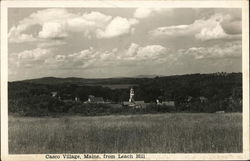 Casco Village, Maine, from Leach Hill Postcard Postcard Postcard