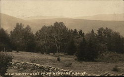 View South-West, Newfane Hill Postcard