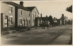 Street View of Madeley Village Houses Postcard