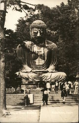 Daibutsu or Giant Buddha Kamakura, Japan Postcard Postcard Postcard