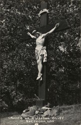 Crucifix on Neceedah Bluff Necedah, WI Postcard Postcard Postcard