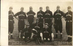 Ogdensburg Baseball Team Wisconsin Postcard Postcard 