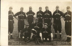 Ogdensburg Baseball Team Postcard