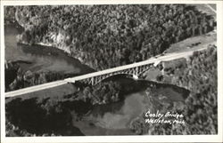 Aerial View of Cooley Bridge Wellston, MI Postcard Postcard 