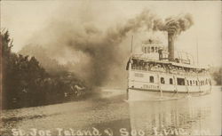 Soo Line "City of Chatham", St. Joe Island Postcard