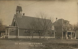 St. Augustine's Church and Rectory Churches Postcard Postcard Postcard