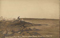 View From Fish Rock at Rocky Nook Park Kingston, MA Postcard Postcard Postcard