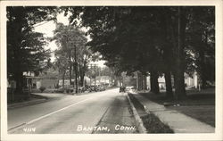 Street Scene Bantam, CT Postcard Postcard Postcard