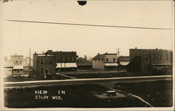 View of Buildings and Streets Colby, WI Postcard Postcard Postcard