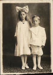 A boy and a girl Postcard
