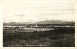 Tupper Lake Village and Santanoni Range Postcard