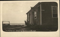 Toll Gate Inn showing Padanaram Bridge Massachusetts Postcard Postcard Postcard