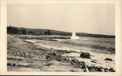 Rocks and Surf, End of Grindstone Winter Harbor, ME Postcard Postcard Postcard