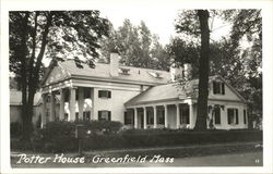 Potter House Greenfield, MA Postcard Postcard 