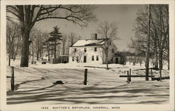 Whittier's Birthplace Postcard