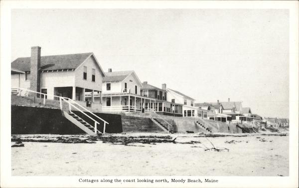 Cottage Along Coast Looking North Moody Beach Maine