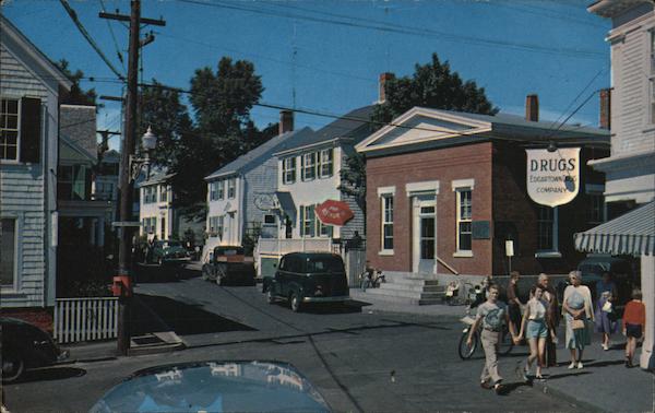 The Four Corners at Edgartown on Martha's Vineyard Island Massachusetts