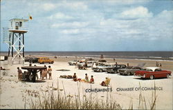 "World's Safest Bathing Beach" New Smyrna Beach, FL Postcard Postcard Postcard