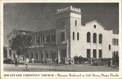 Boulevard Christian Church, Biscayne Blvd. at 25th Street Miami, FL Postcard Postcard Postcard