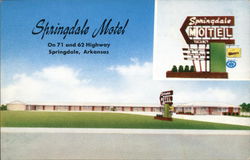 Springdale Motel Postcard