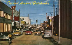 Second Avenue, Fairbanks Alaska Postcard Postcard 
