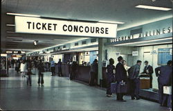 Bradley International Airport, Ticket Concourse Postcard