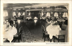 Main Dining Room, Rocco's Villa Sunset Blairstown, NJ Postcard Postcard Postcard