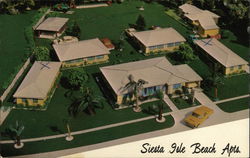 Siesta Isle Beach Apartments Sarasota, FL Postcard Postcard Postcard