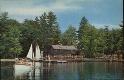 Boston University Sargent Camp - Half Moon Pond Postcard