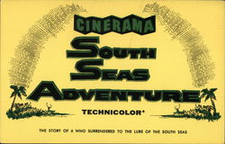 South Sea Adventure Movie and Television Advertising Postcard Postcard Postcard