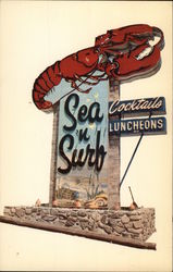 Sea N' Surf Restaurant and Coktail Lounge Framingham, MA Postcard Postcard Postcard