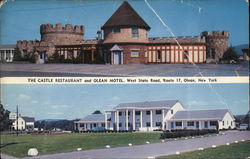 The Castle Restaurant and Olean Motel Postcard