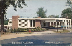 The Federal Plaza Motel Springfield, MA Postcard Postcard Postcard