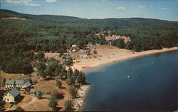 Air View of Nason's Beach Sebago Lake, ME Postcard Postcard Postcard