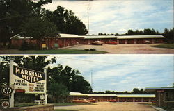 Marshall Motel Grayling, MI Postcard Postcard 