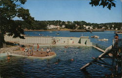 SURFSIDE SWIMMING POOL WEST BOOTHBAY HARBOR, ME Postcard Postcard Postcard