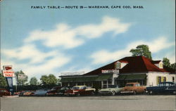 Family Table Wareham, MA Postcard Postcard Postcard