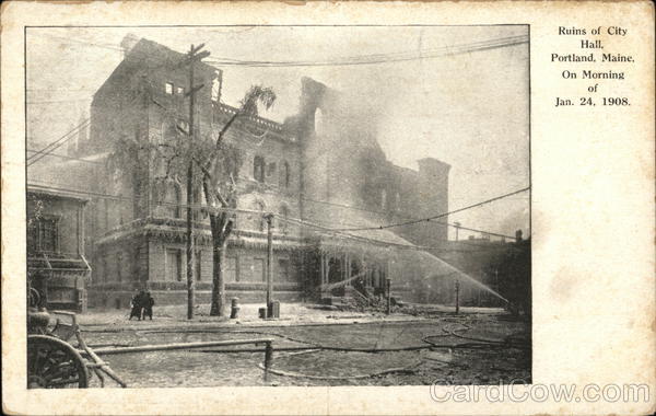 Ruins of City Hall Portland Maine