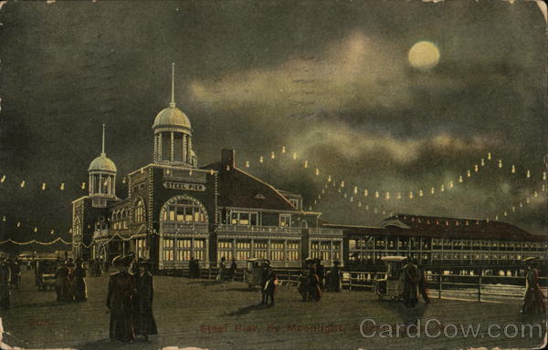 Steel Pier by Moonlight Atlantic City New Jersey