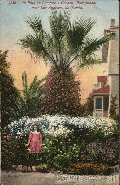 In Paul de Longpre's Garden, Hollywood Los Angeles California