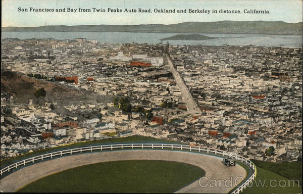 Aerial View of City San Francisco California