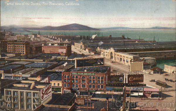 Partial View of Docks San Francisco California