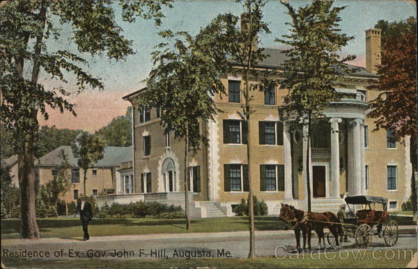 Residence of Ex-Governor John F. Hill Augusta Maine