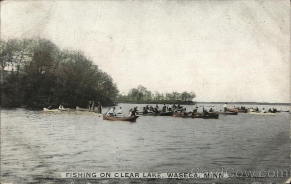 Fishing on Clear Lake Waseca Minnesota
