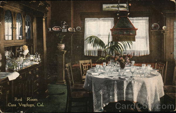 Casa Verdugo - Red Room Glendale California