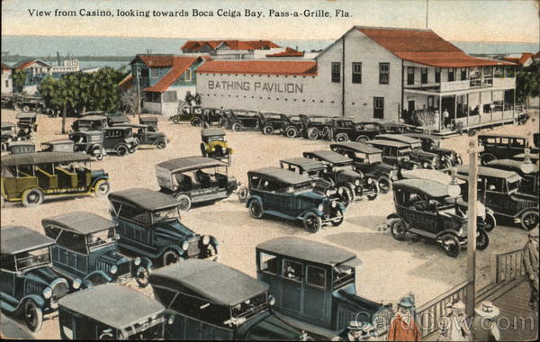 View from Casino, Looking Towards Boca Ceiga Bay Pass-a-Grille Beach Florida
